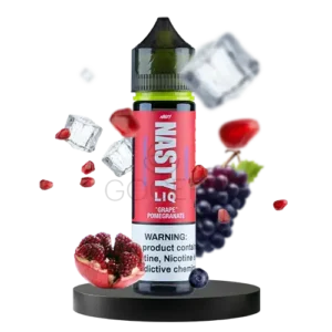 خرید جویس انگور انار یخ نستی (60 میل) NASTY LIQ GRAPE POMEGRANATE