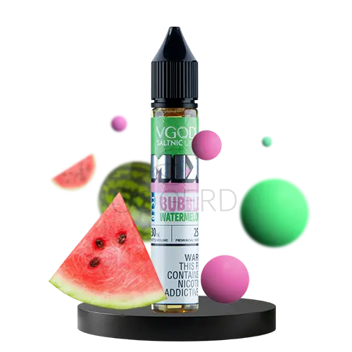خرید سالت آدامس هندوانه ویگاد (30 میل) VGOD MIX BUBBLE WATERMELON