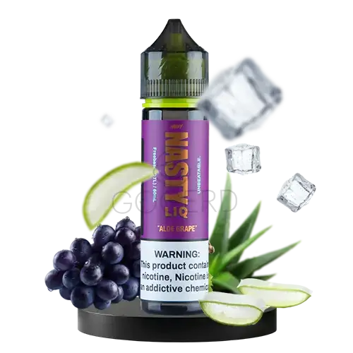 خرید جویس آلوئه ورا انگور یخ نستی (60میل) NASTY LIQ ALOE GRAPE