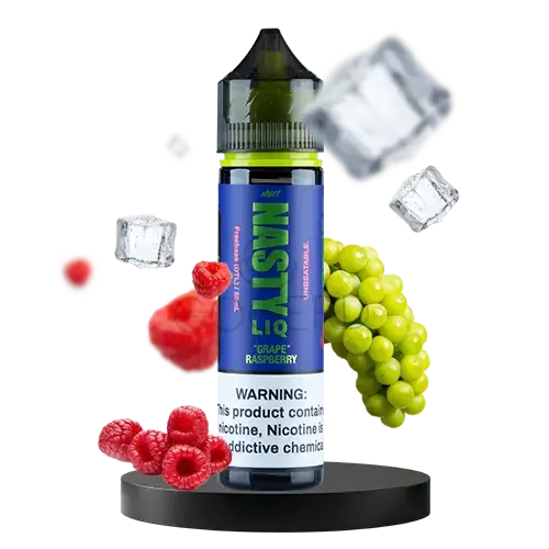 خرید جویس انگور تمشک یخ نستی (60میل) NASTY LIQ GRAPE RASPBERRY