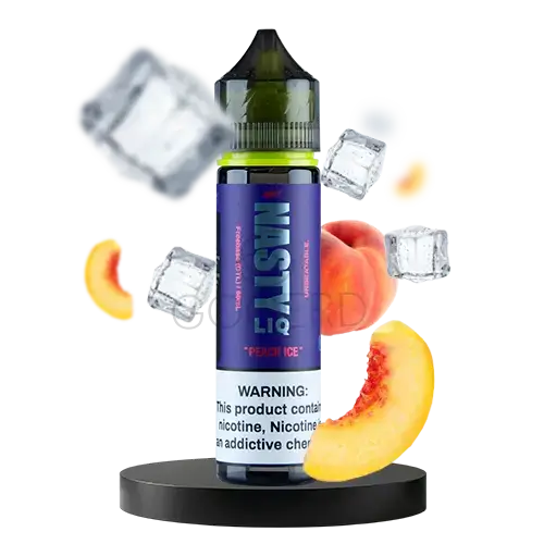 خرید جویس هلو یخ نستی (60میل) NASTY LIQ PEACH ICE