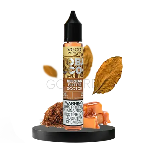 خرید سالت تنباکو تافی کره ای ویگاد VGOD Belgian Butterscotch -Tobacco Plus - 30ml
