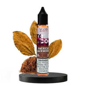 خرید سالت تنباکو خشک دودی ویگاد VGOD American Backwoods - Tobacco Plus - 30ml