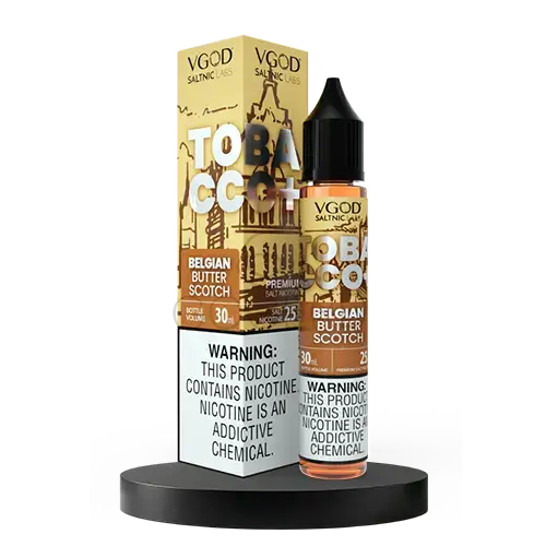 خرید سالت تنباکو تافی کره ای ویگاد VGOD Belgian Butterscotch -Tobacco Plus - 30ml