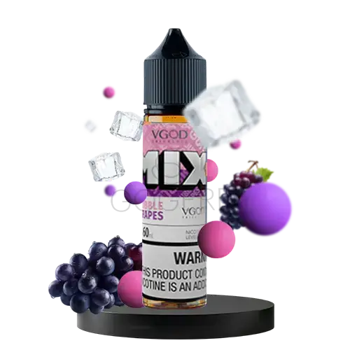خرید جویس آدامس انگور یخ ویگاد VGOD Iced Bubble Grapes - Mix - 60ml