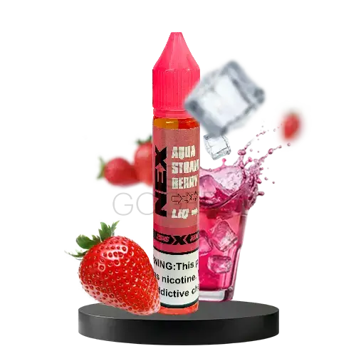 خرید سالت آکوا توت فرنگی پاد سالت Pod Salt Aqua Strawberry - Nexliq - 30ml