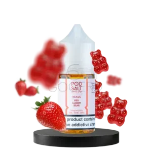 خرید سالت پاستیل توت فرنگی یخ پاد سالت Pod Salt Red Gummy Bear Ice - Nexus - 30ml