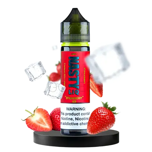 خرید جویس توت فرنگی یخ نستی Nasty Strawberry Ice - LIQ - 60ml