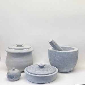 سرویس ست دیگ سنگی تابه و هاون - کد 610