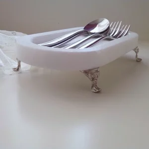 جا قاشقی سنگی پایه فلزی - کد 620