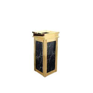 سطل زباله سنگی طلایی کد - 723