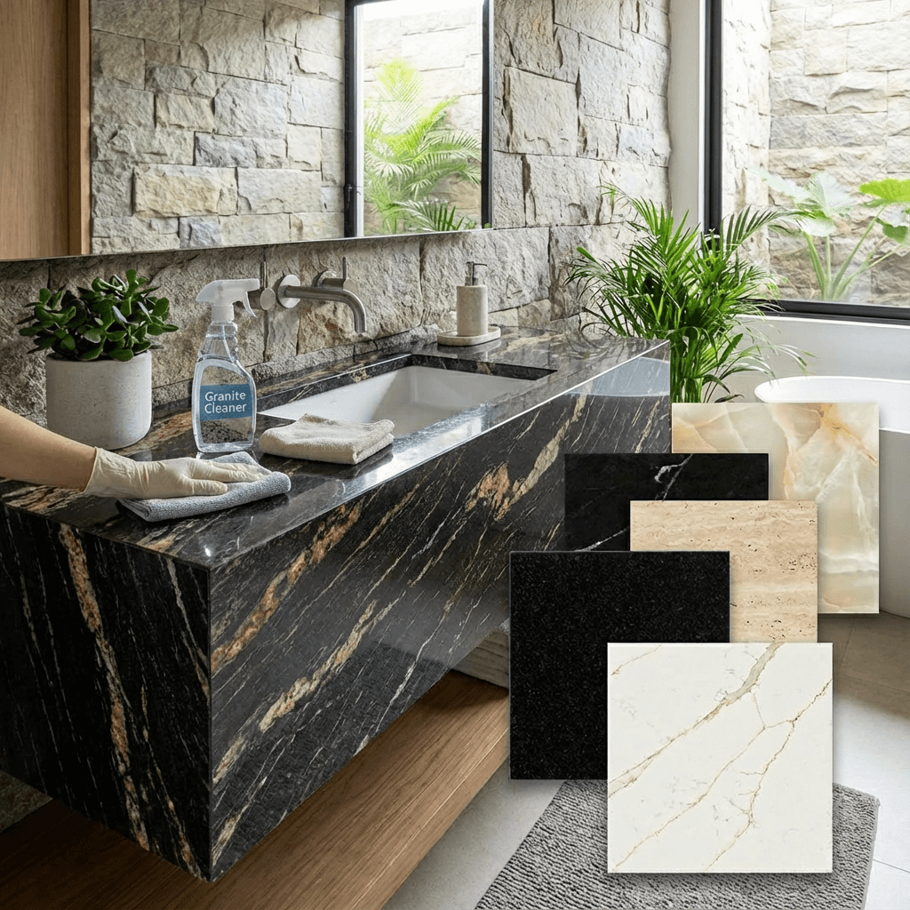 چگونه گرانیت را تمیز کنیم؟