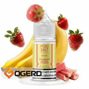 سالت توت‌فرنگی موز ریواس (30میل) POD SALT NEXUS STRAWBERRY BANANA RHUBARB